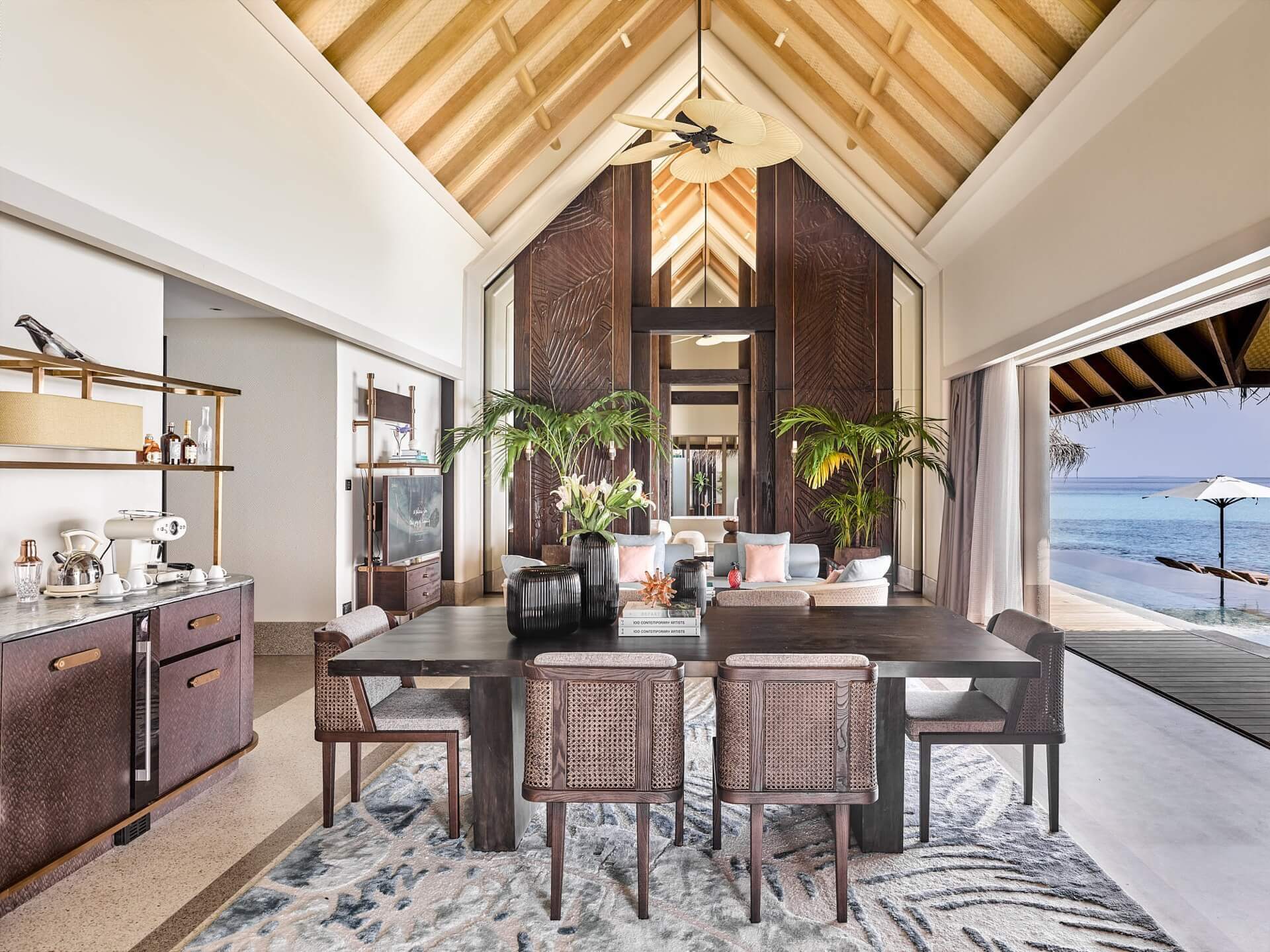JOALI Maldives - Three Bedroom Ocean Residence with 2 Pools - Living Room